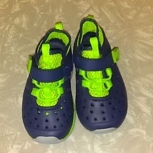 Wave zone water shoes.